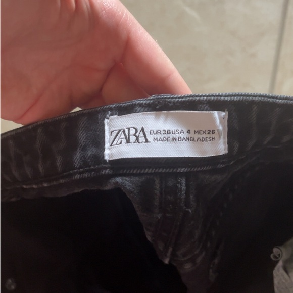 Black Denim Women's Shorts - Picture 3 of 3